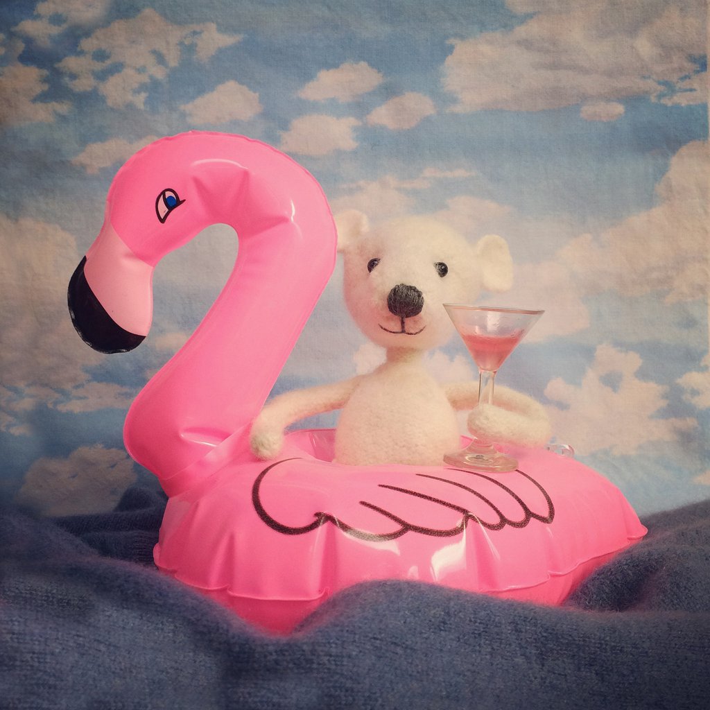 Happy Days Flamingo Card