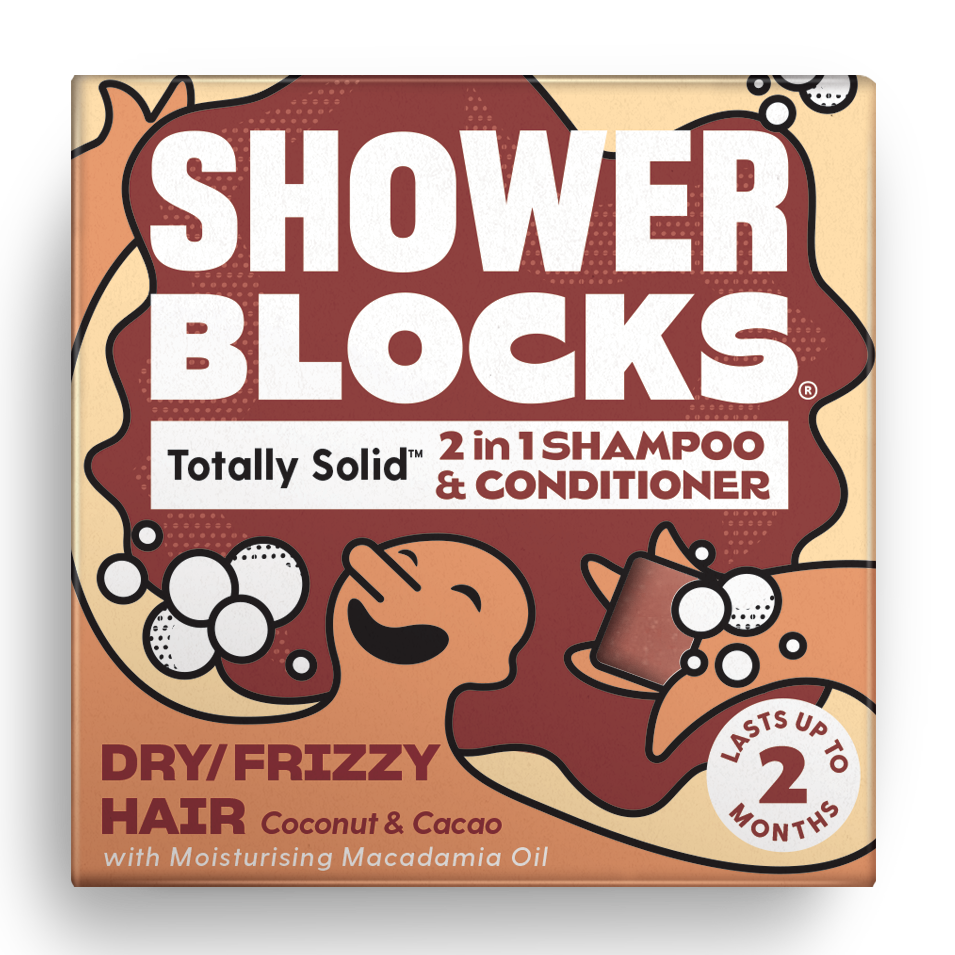 Shower Blocks Shampoo & Conditioner 2in1 Dry / Frizzy Hair - Coconut & Cacao