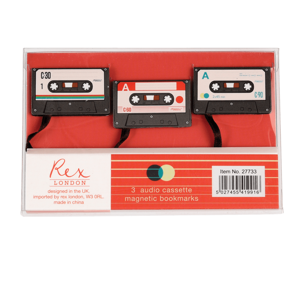 Cassette Tape Bookmarks Set of 3
