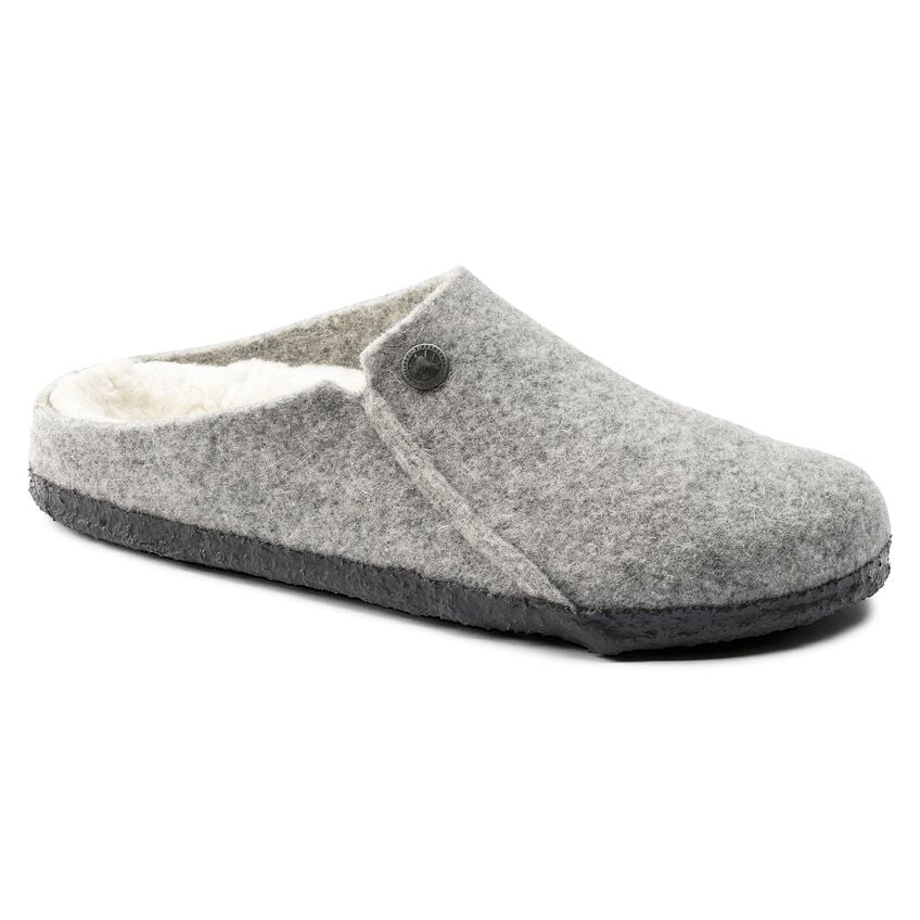 Birkenstock Zermatt Wool Felt Shearling - Light Grey  - PLEASE CALL FOR SIZE AVAILABILITY