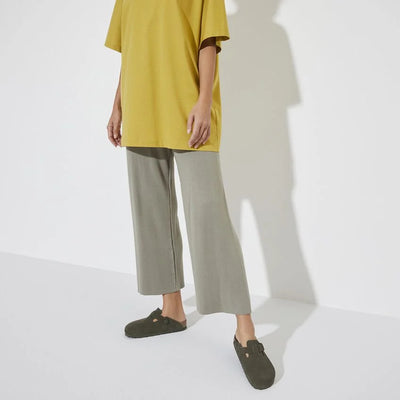 Birkenstock Boston Suede Thyme  - PLEASE CALL FOR SIZE AVAILABILITY