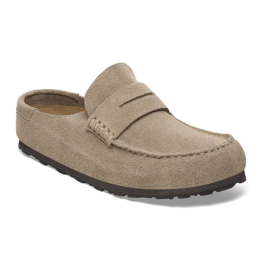 Birkenstock Naples Wrapped Suede Leather - Taupe - PLEASE CALL FOR SIZE AVAILABILITY