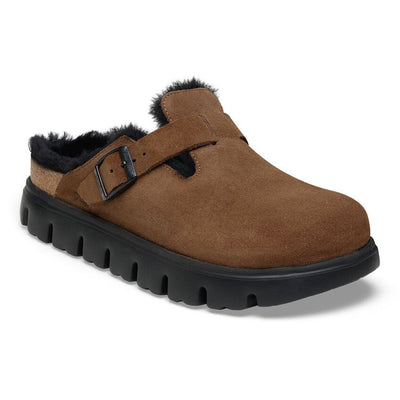 Birkenstock Boston PAP Chunky Shearling Dark Tea  - PLEASE CALL FOR SIZE AVAILABILITY