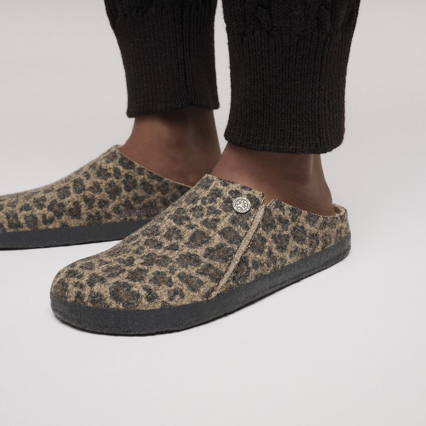 Birkenstock Zermatt Wool Felt Shearling Leo Toffee Melange- PLEASE CALL FOR SIZE AVAILABILITY