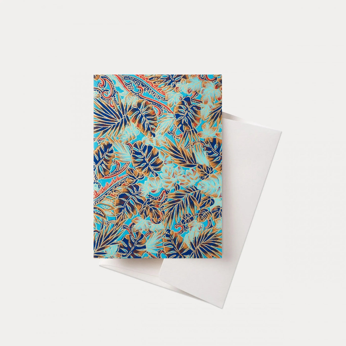 Esmie Greeting Card - Tropical Foliage / Blue