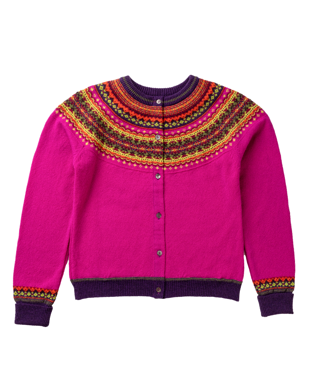 Eribe Fairisle Alpine Short Cardigan - Jazz - PLEASE CALL FOR SIZE AVAILABILITY