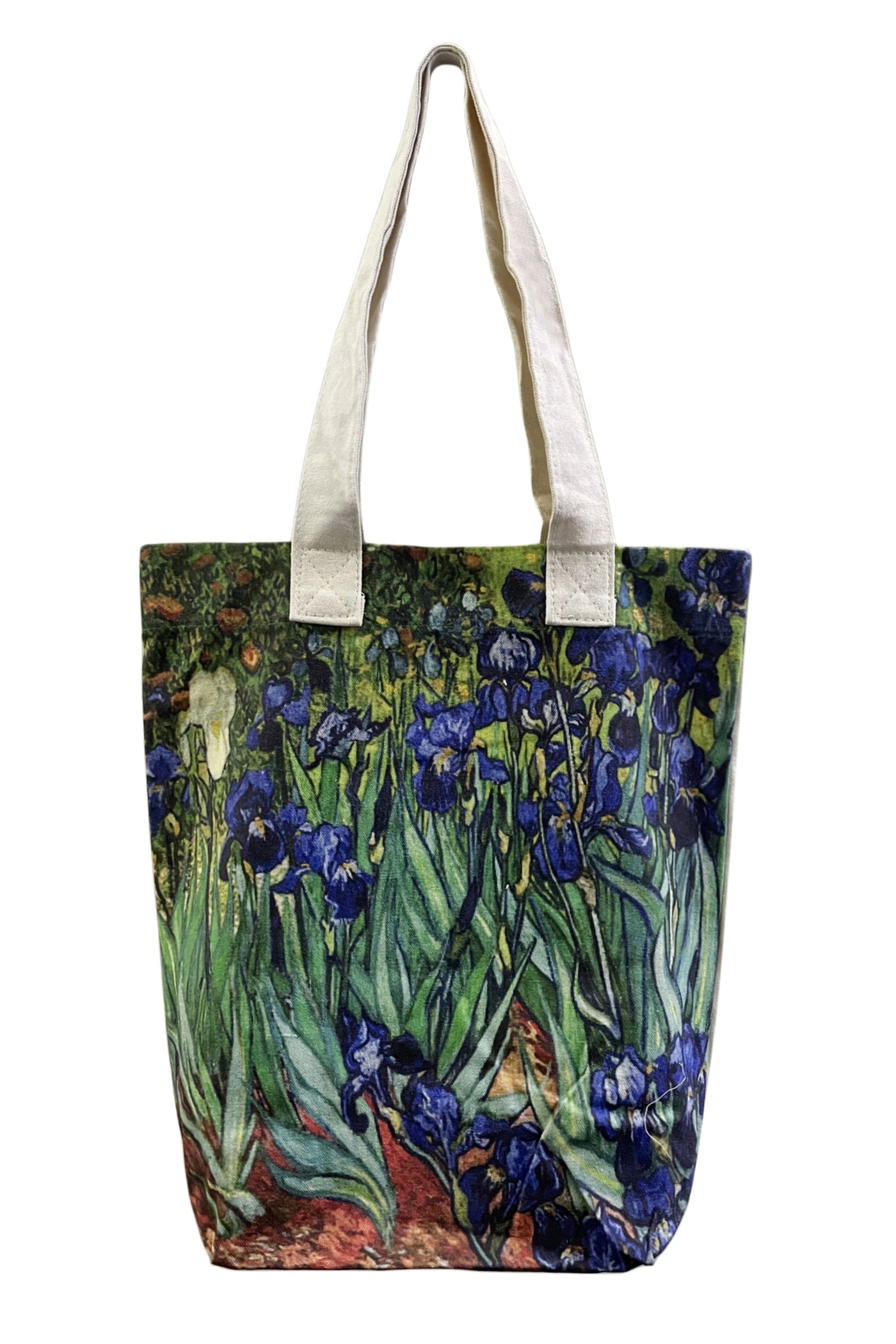 Van Gogh Irises Art Print Cotton Tote Bag