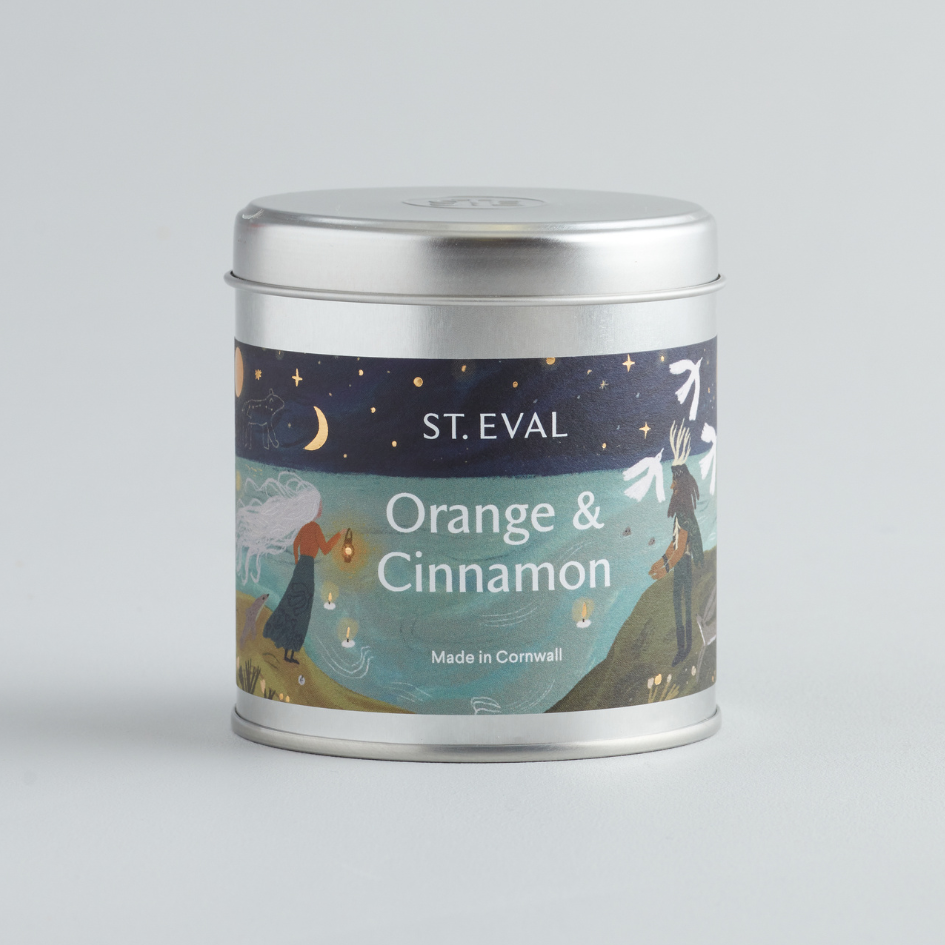 St Eval Orange & Cinnamon Christmas Scented Tin Candle