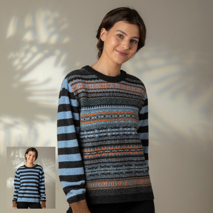 Eribe Stobo Fairisle Sweater, Reversible - Phoebe - PLEASE CALL FOR SIZE AVAILABILITY