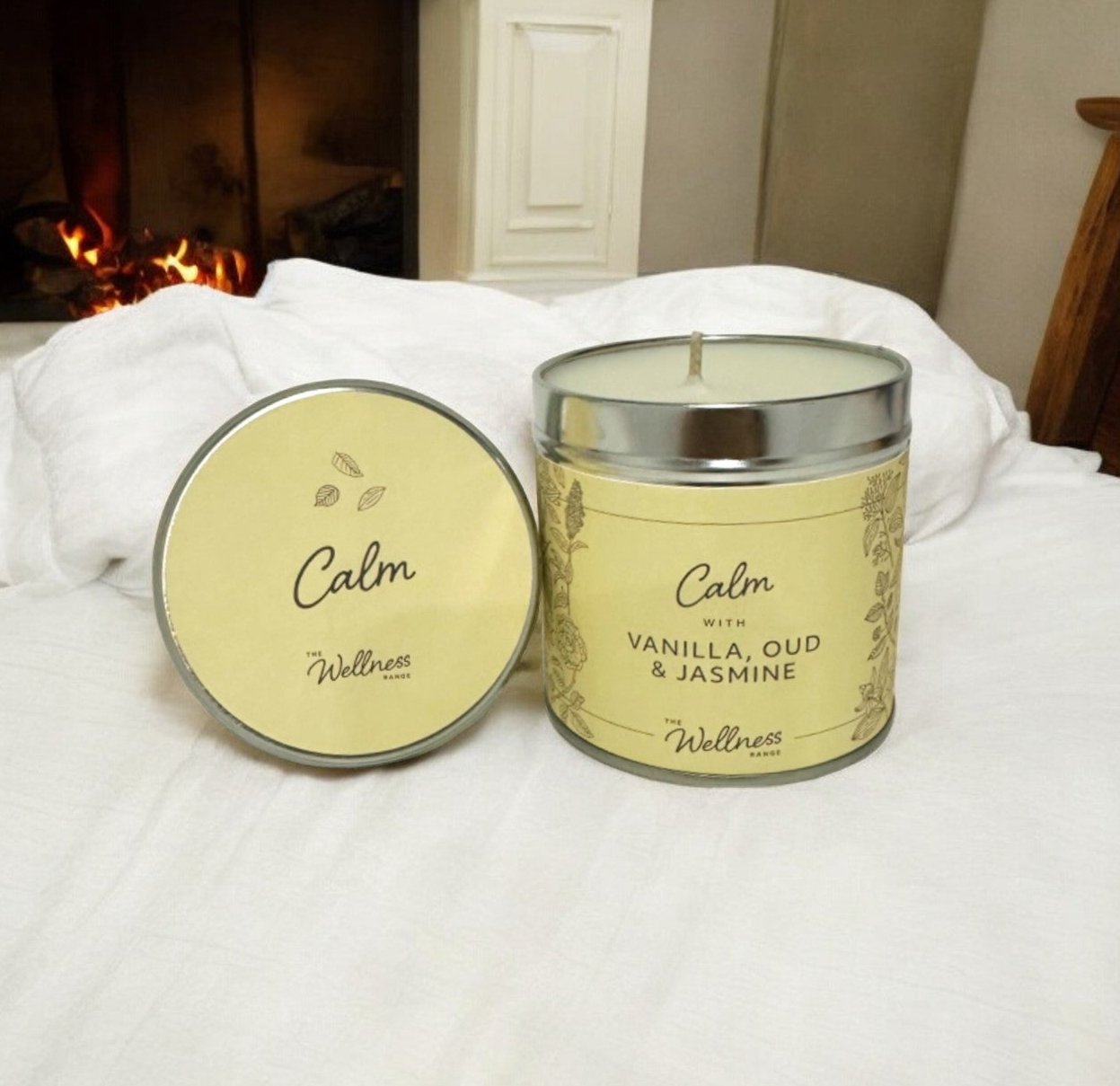 VANILLA, OUD & JASMINE SCENTED CANDLE