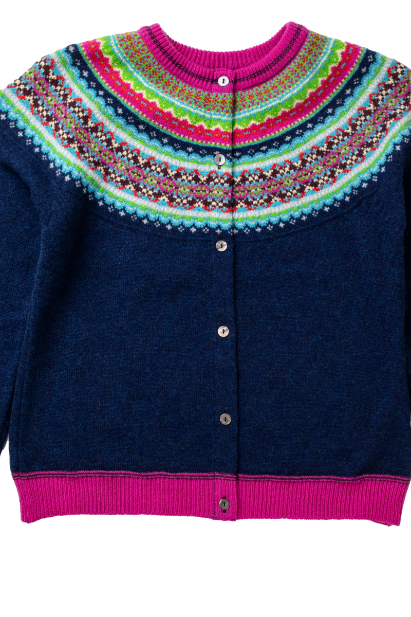 Eribe Fairisle Alpine Short Cardigan - Tango - PLEASE CALL FOR SIZE AVAILABILITY
