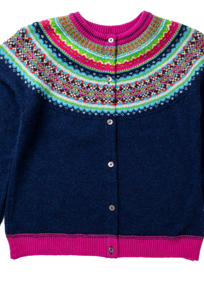 Eribe Fairisle Alpine Short Cardigan - Tango - PLEASE CALL FOR SIZE AVAILABILITY