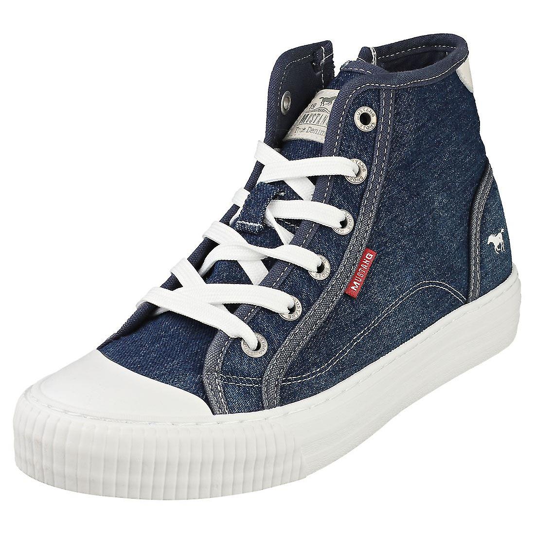 Mustang Hi-Top Sneaker Denim Blue - PLEASE CALL FOR SIZE AVAILABILITY