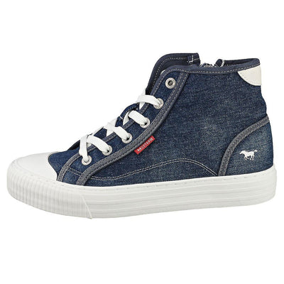 Mustang Hi-Top Sneaker Denim Blue - PLEASE CALL FOR SIZE AVAILABILITY