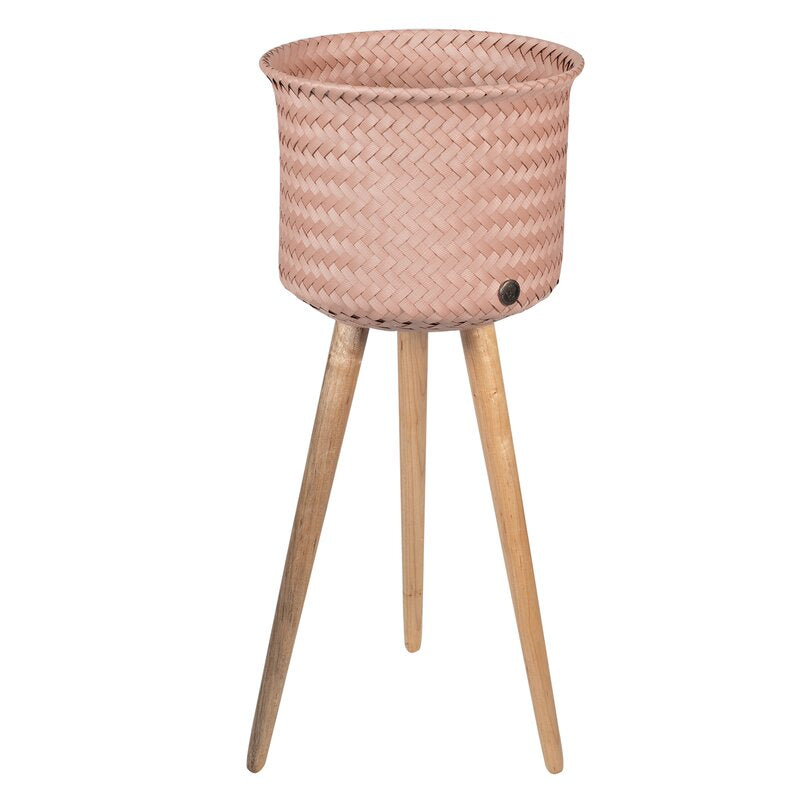 UP High Woven Plant Holder in Copper Blush