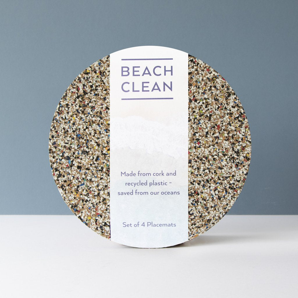 Beach Clean Round Set of 4 Placemats