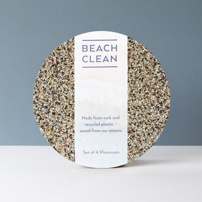 Beach Clean Round Set of 4 Placemats