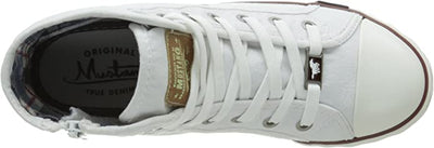 Mustang Hi-Top Sneaker White - PLEASE CALL FOR SIZE AVAILABILITY