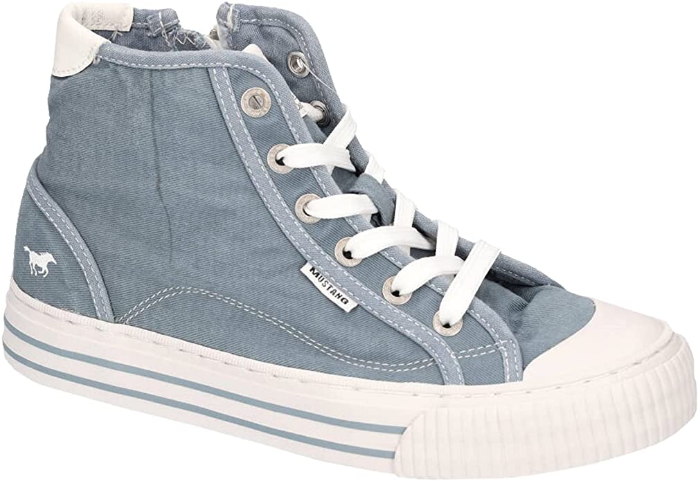 Mustang Hi-Top Sneaker Pale Blue - PLEASE CALL FOR SIZE AVAILABILITY
