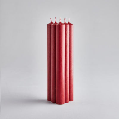 St Eval 8" Red Dinner Candles