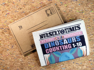 Nursery Times Crinkly Newspaper Dinosaurs Counting 1-10