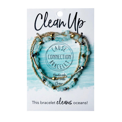 Cause Connection Clean Up Beaded Bracelet