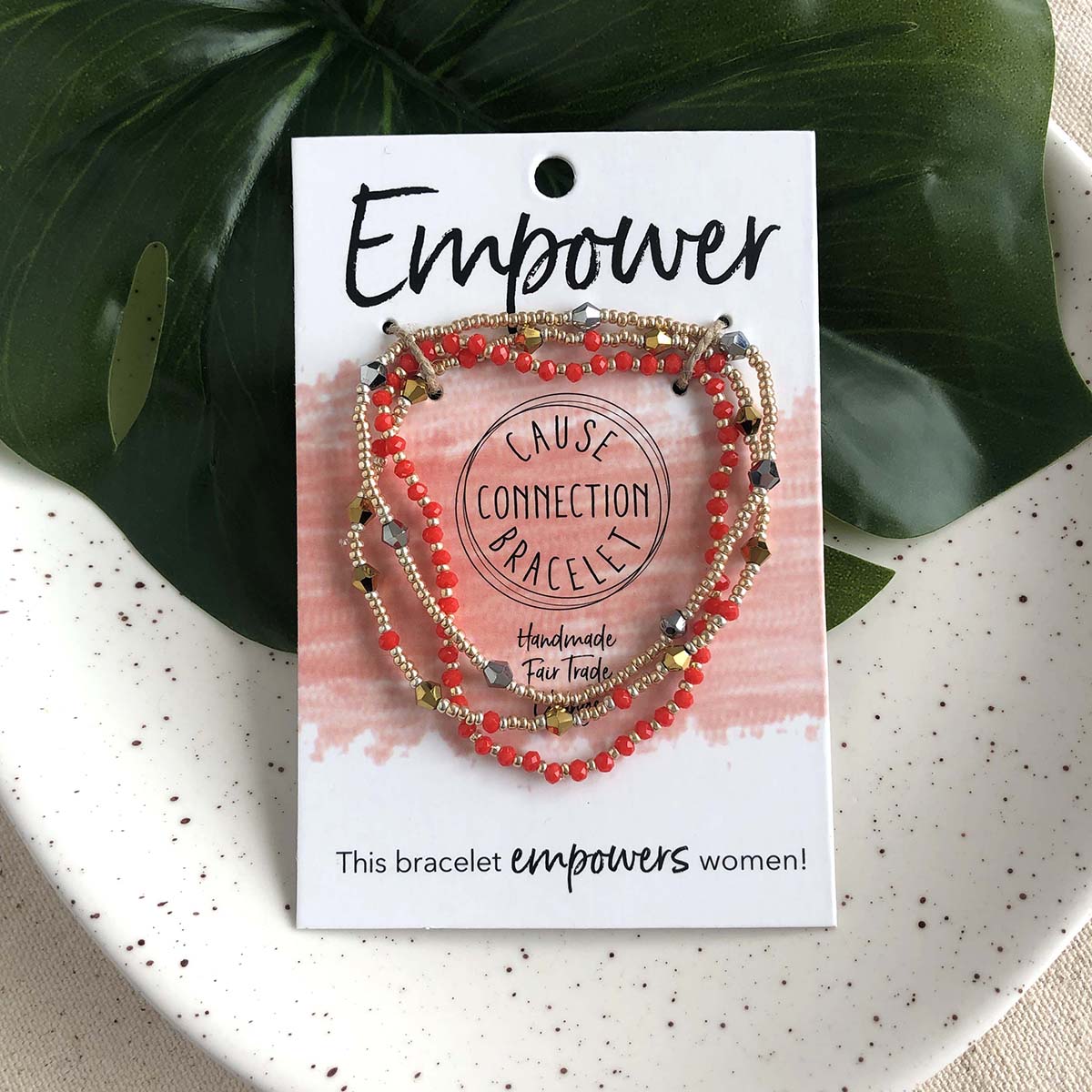 Cause Connection Empower Beaded Bracelet