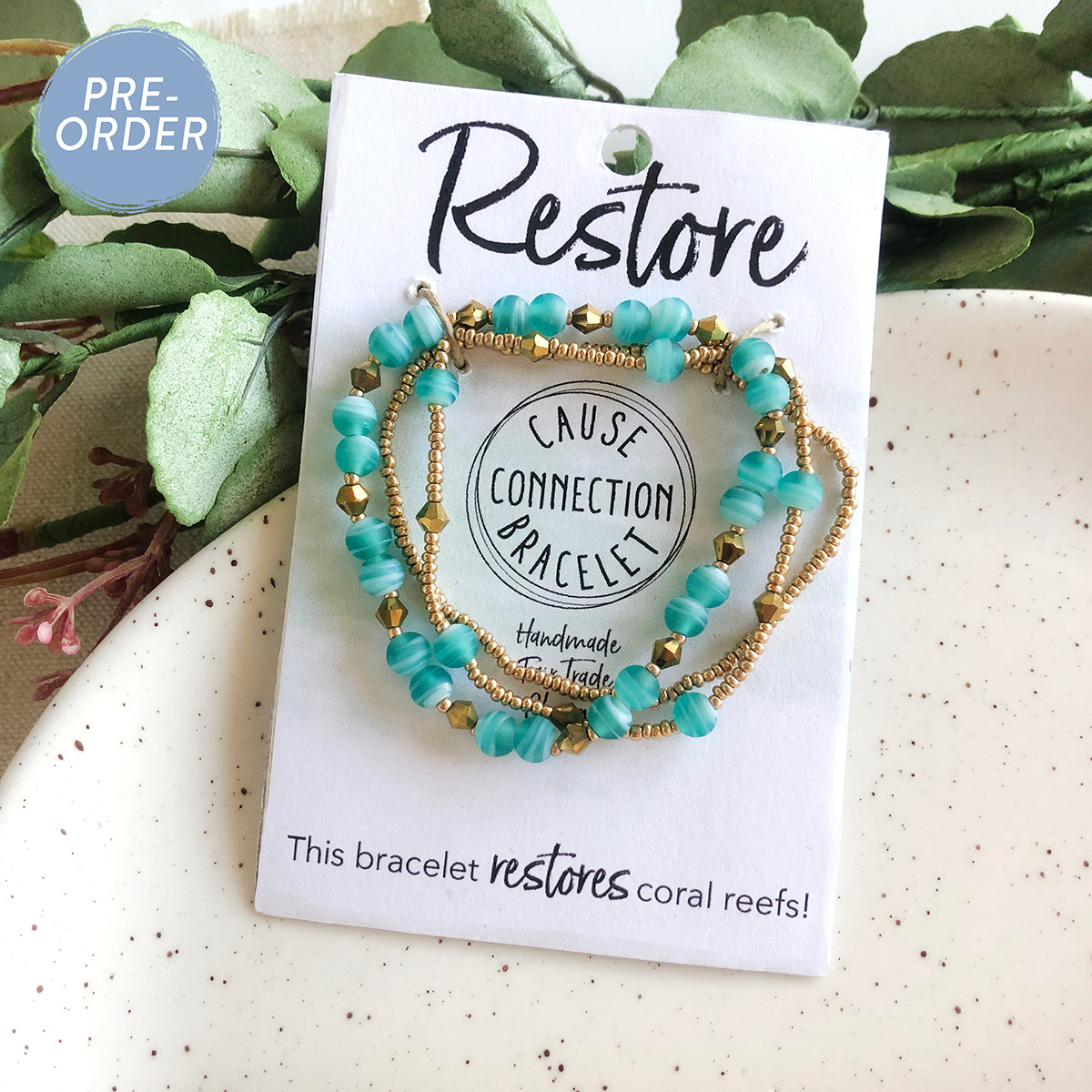 Cause Connection Restore Beaded Bracelet