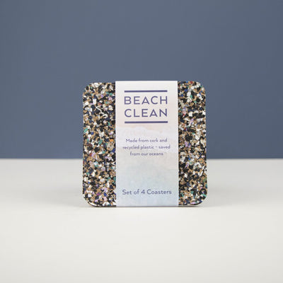 Beach Clean Rectangular Set of 4 Coasters