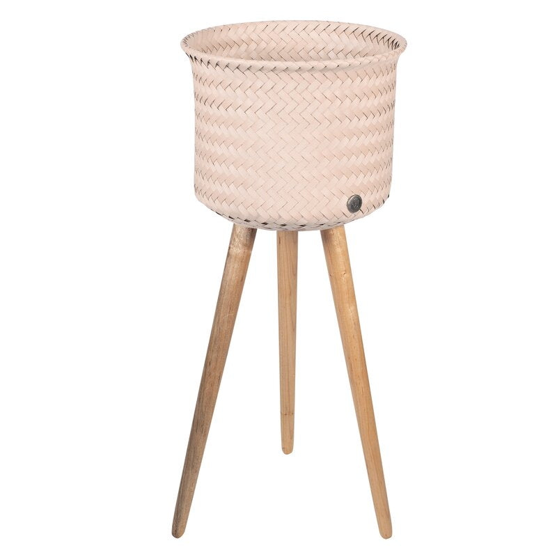UP High Woven Plant Holder in Bisque