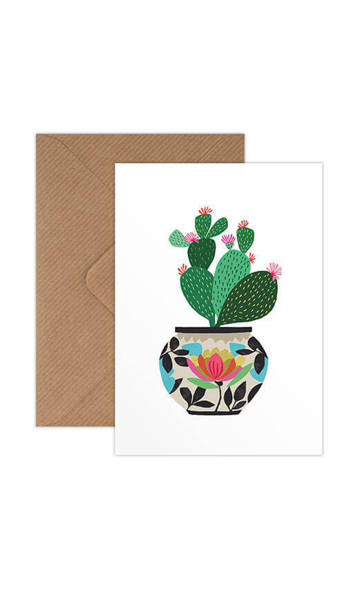 Brie Harrison Cactus Greetings Card