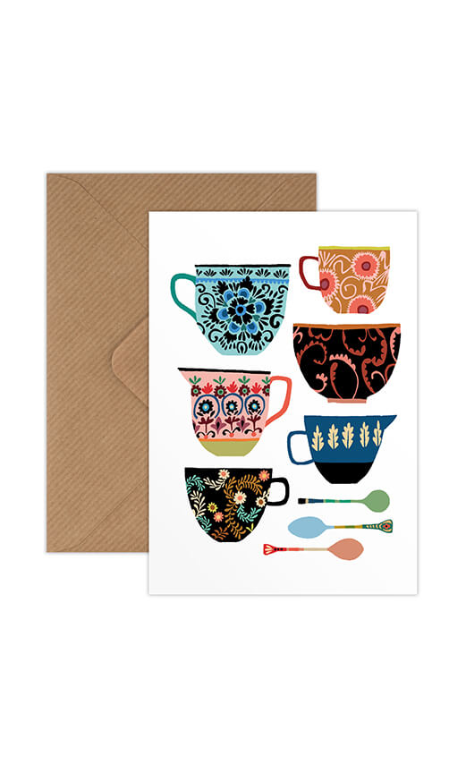 Brie Harrison Folk Collection Greetings Card