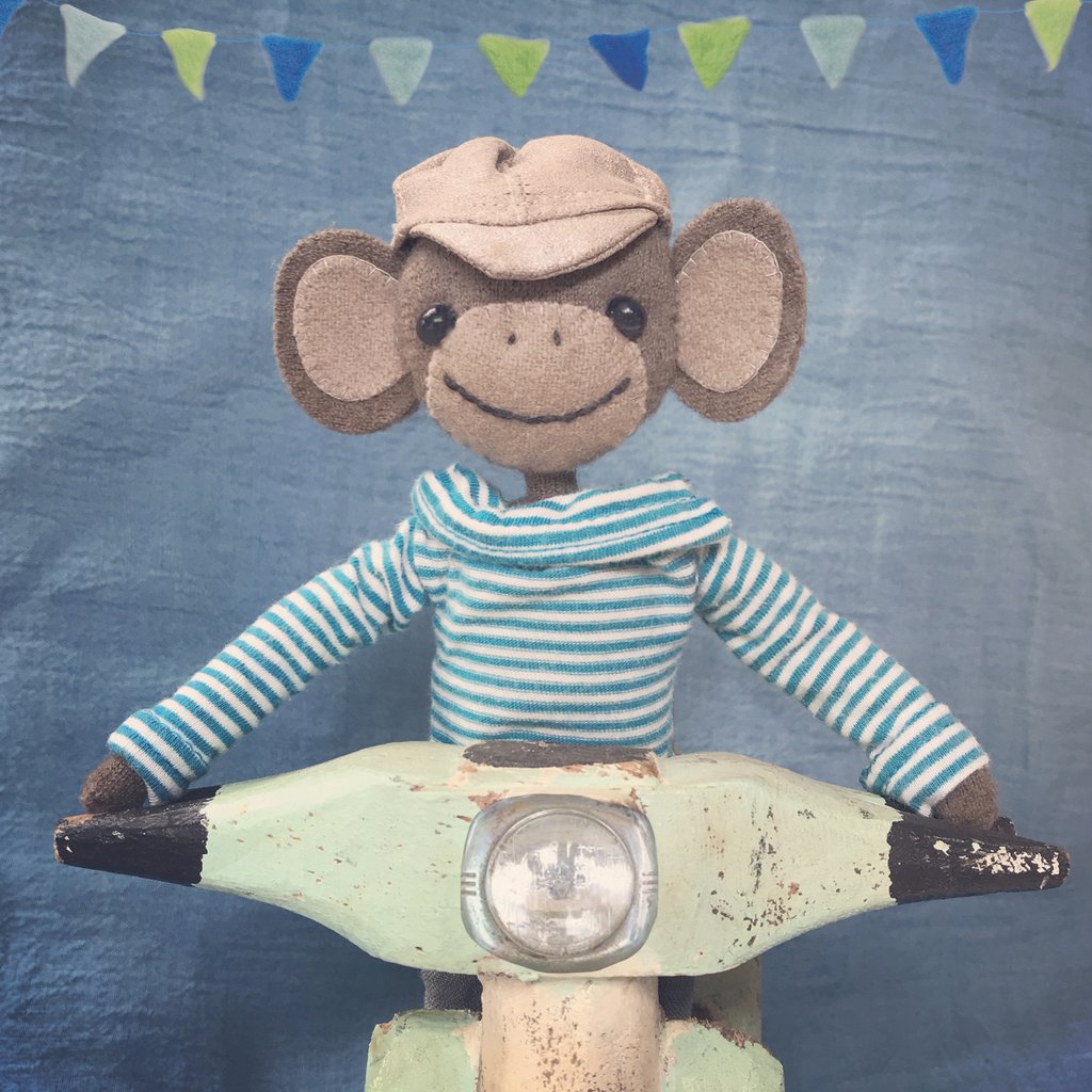 Cheeky Monkey Scooter Card