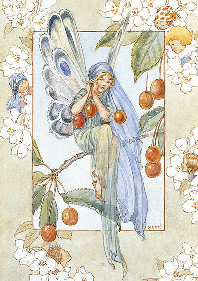 Fairyland Cherry Blossom Greetings Card.