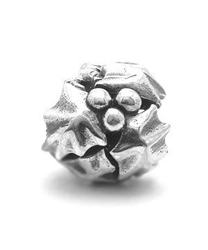 Redbalifrog Holly Silver Charm Bead