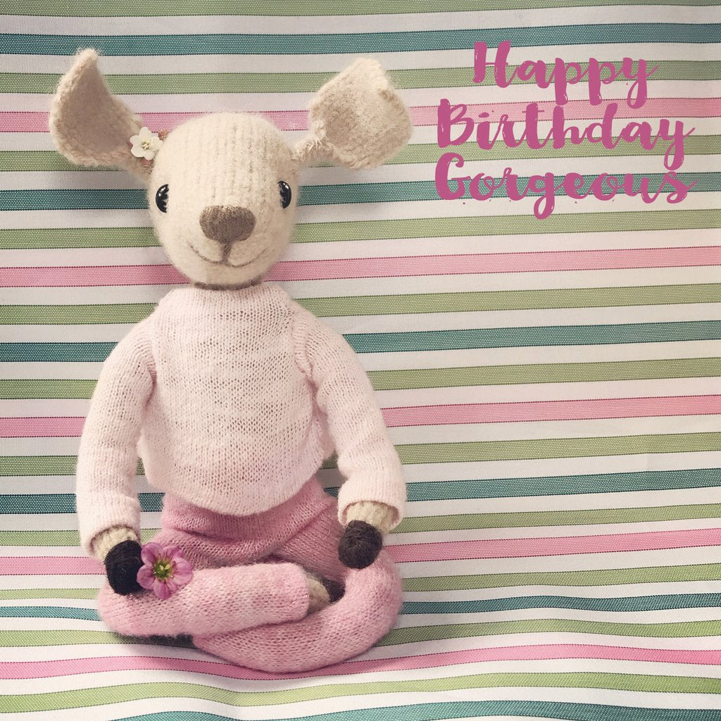Happy Birthday Yoga Card