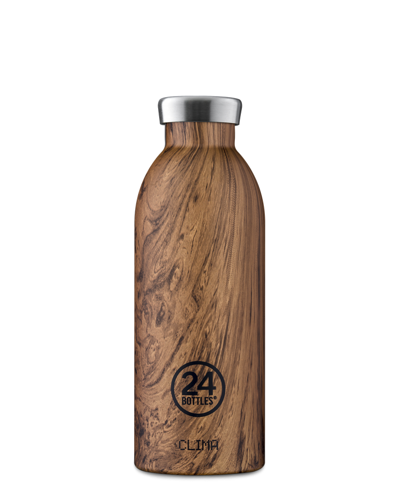 24 Bottles Clima Bottle 500ml Sequoia Wood
