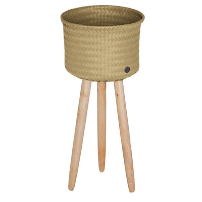 UP High Woven Plant Holder in Camel