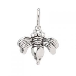 Bee Brave Silver Charm
