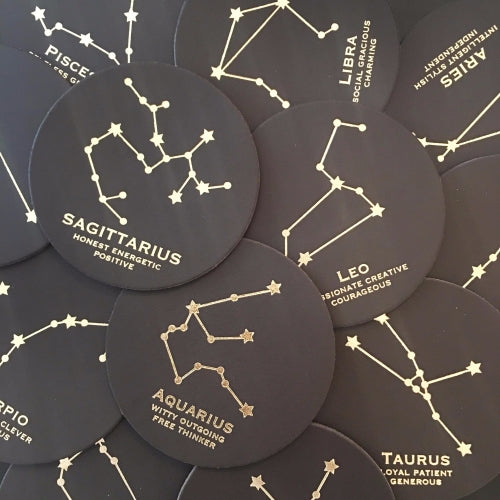 Taurus Zodiac Leather Coaster