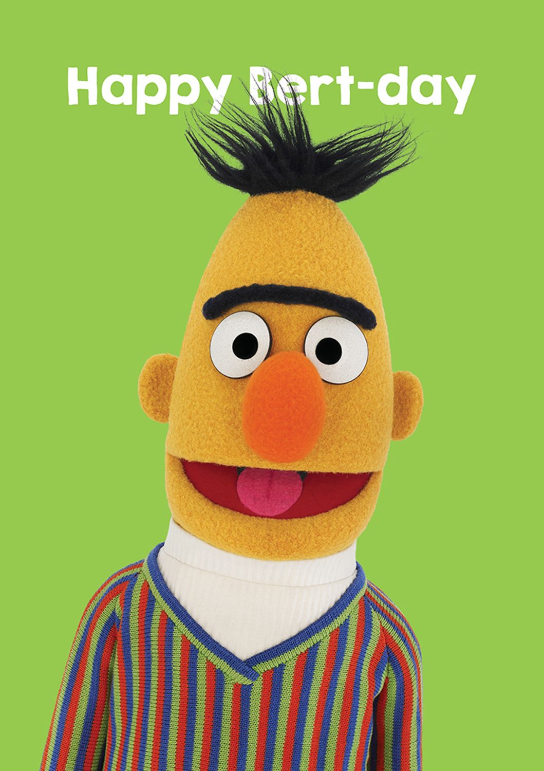 Sesame Street Happy 'Bert Day' Greetings Card.