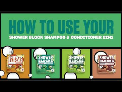 Shower Blocks Shampoo & Conditioner 2in1 Dry / Frizzy Hair - Coconut & Cacao