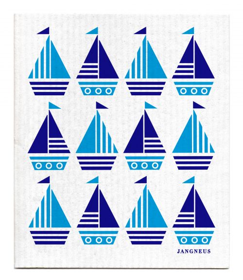 Jangneus Sail Boats Design Dishcloth