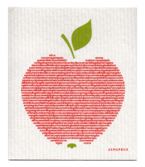 Jangneus Red Apple Design Dishcloth