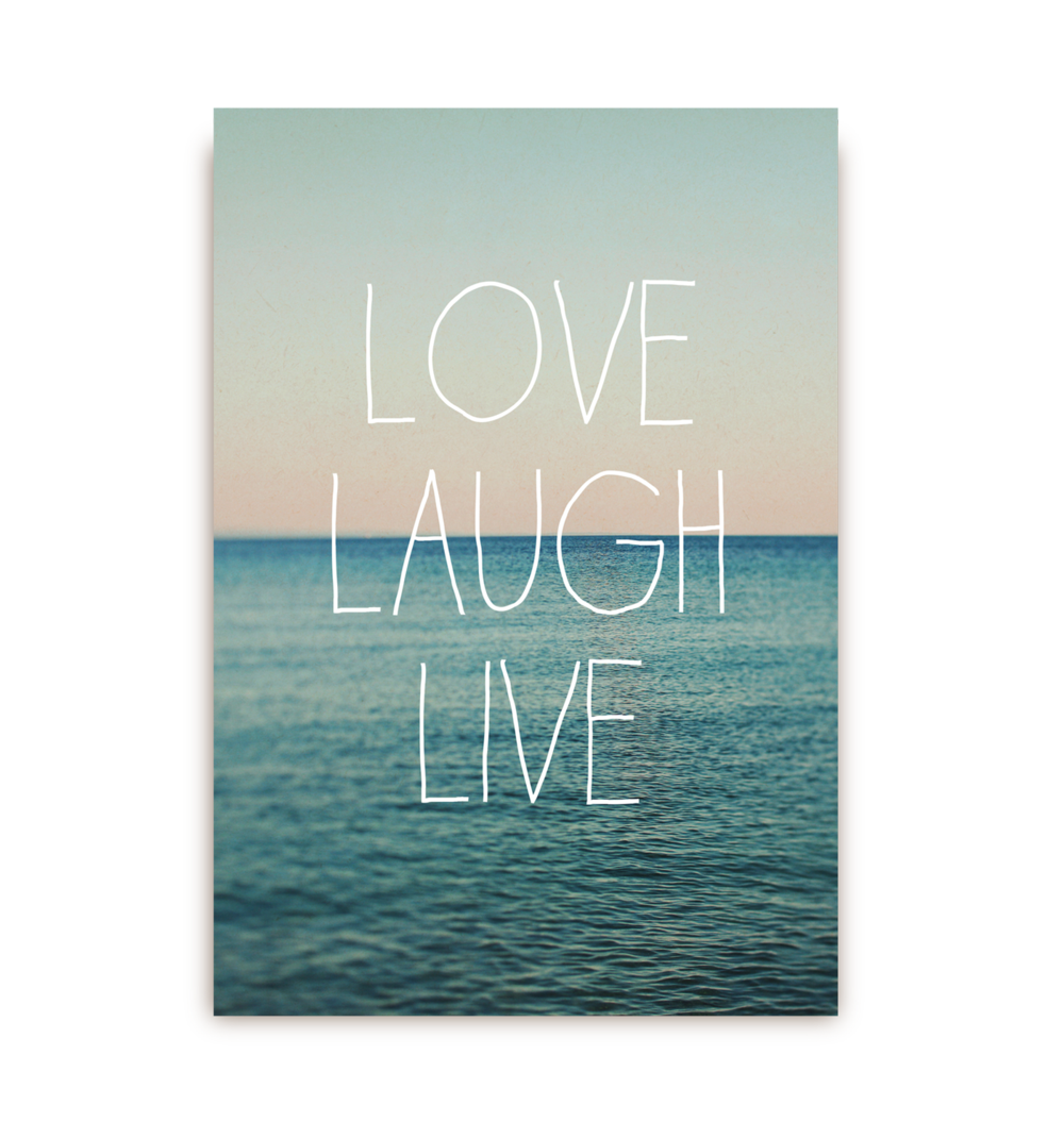 Lagom Love Laugh Live Postcard