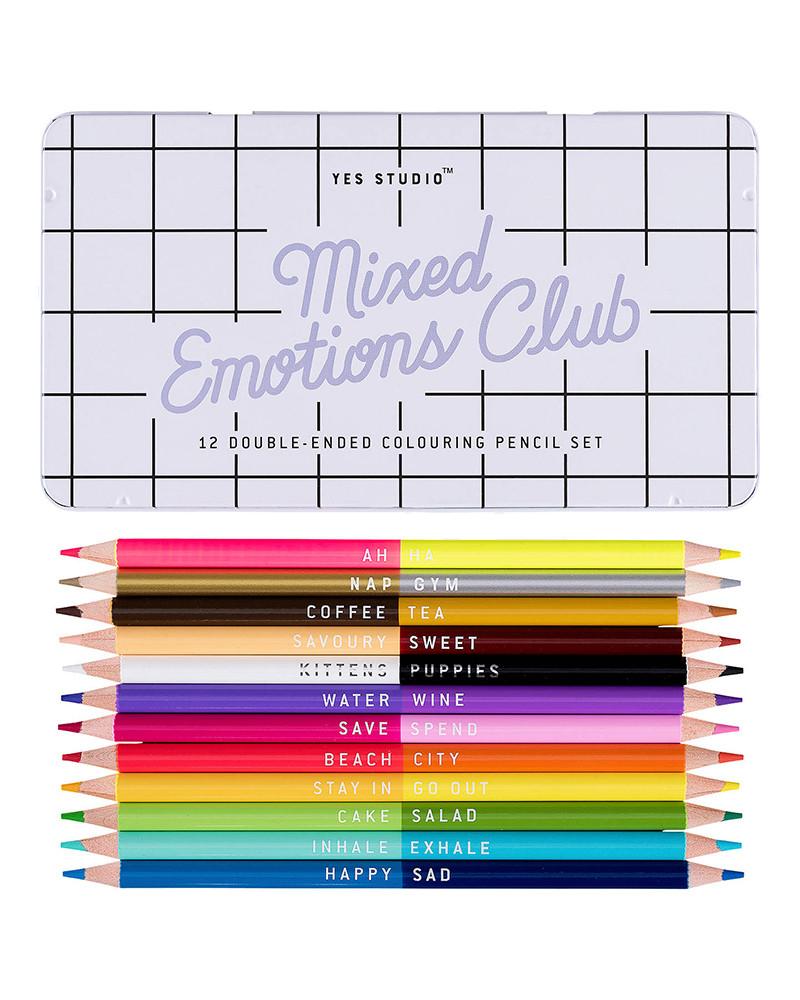 Mixed Emotions Club Double Ended Colour Pencils
