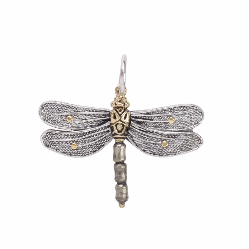 Waxing Poetic Transformative Dragonfly Charm
