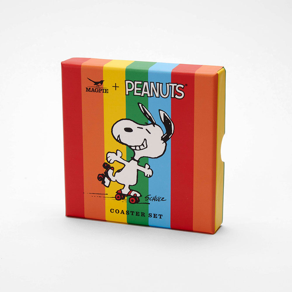 Peanuts Snoopy and Gang Good Times Rainbow Coasters ( Set 4)