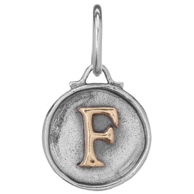 Chancery Insignia Sterling Silver & Brass Letter Charm.