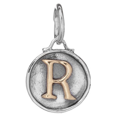 Chancery Insignia Sterling Silver & Brass Letter Charm.